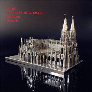 Mô hình kim loại lắp ghép lắp ráp trang trí 3D -NHÀ THỜ SAINT PATRICK- MÔ HÌNH LẮP GHÉP 3D
