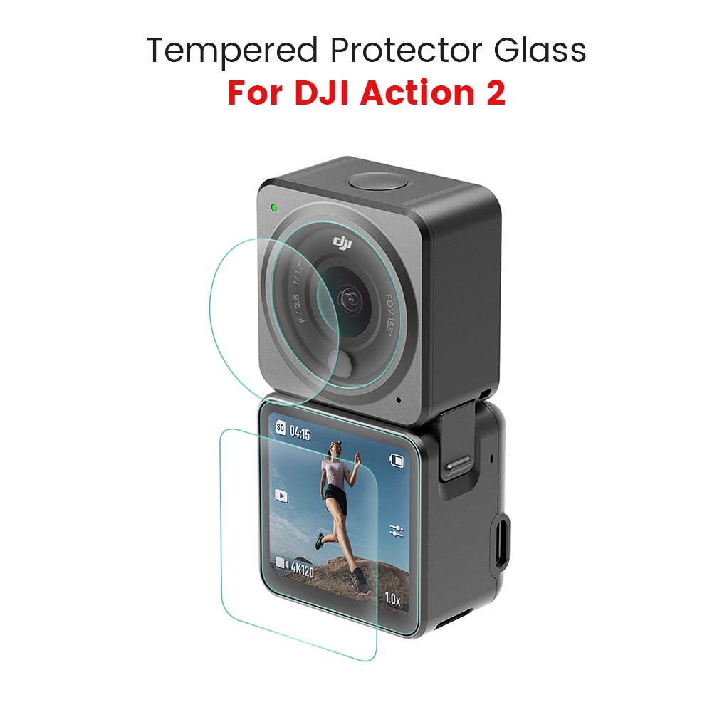 Kính cường lực bảo vệ ống kính máy ảnh cho DJI Action 2 / DJI Action 2