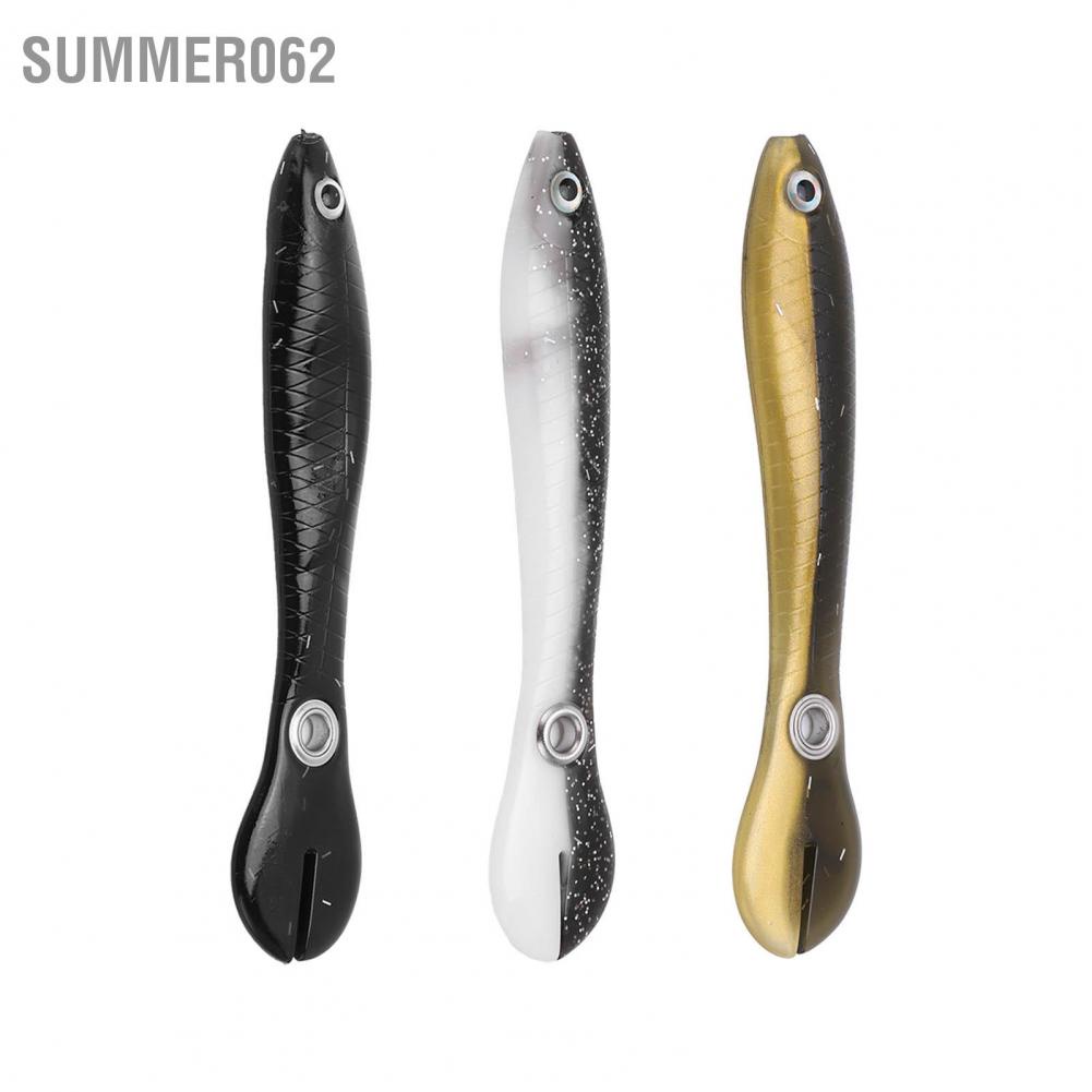 Set 5 mồi cá chạch giả mềm câu cá cm 6g mắt 3D mở rộng cuộn đuôi