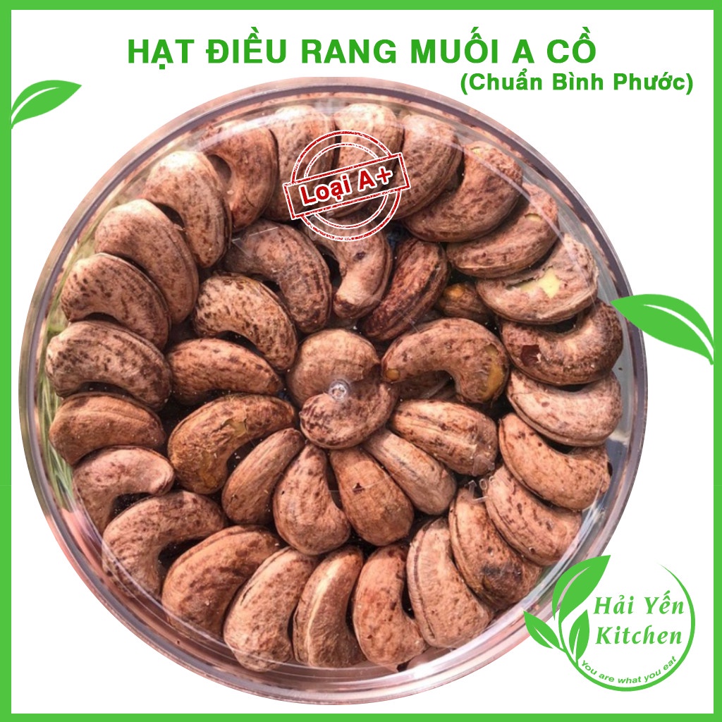 (Ảnh thật) 500 gram Hạt Điều A Cồ (Loại A+) Chuẩn Bình Phước Rang Muối Vỏ Lụa - Binh Phuoc Salt Roasted Cashew