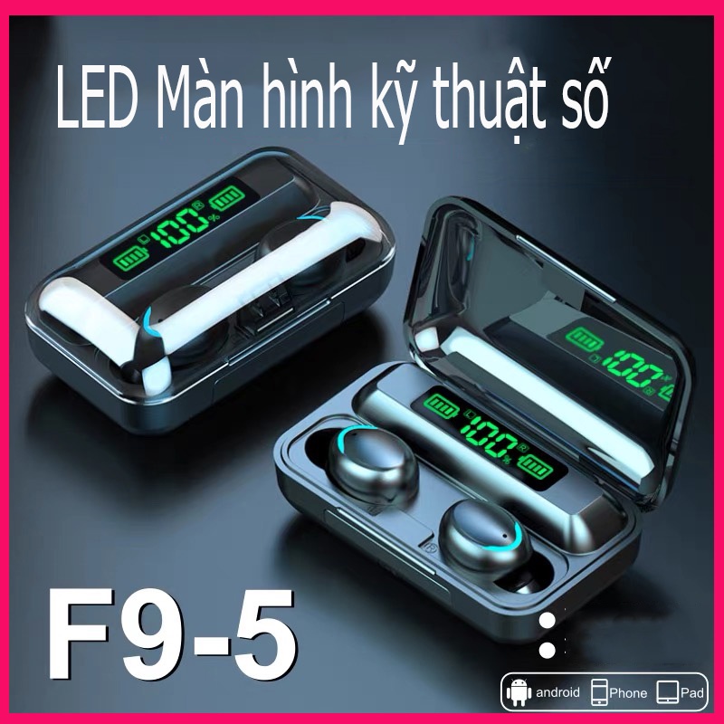 Tai nghe True Wireless Amoi F9 PRO Bluetooth 5.0 | Bản Quốc Tế | Cảm Ứng | Chống Nước TWS bộ cân bằng âm trầm tăng cường