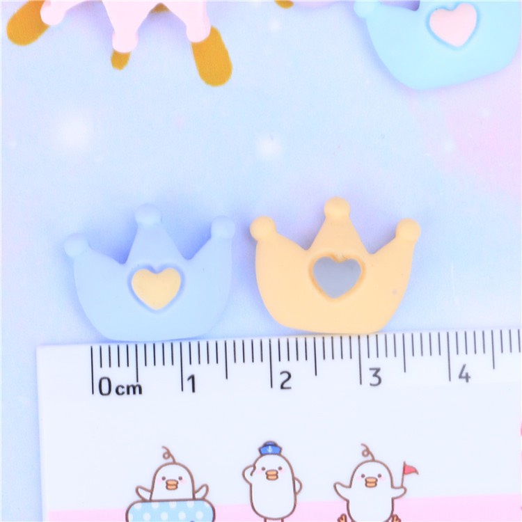 Charm (C491) slime/ Dụng Cụ Charm Trang Trí [Ko Keo &amp; Nút] Hình Vương Miện