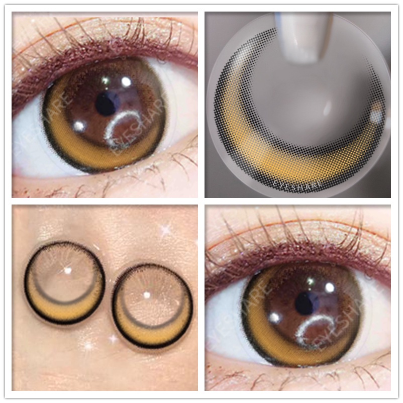 Cặp kính áp tròng EYESHARE 14.5mm màu sắc aurora tùy chọn thời trang làm đẹp mắt