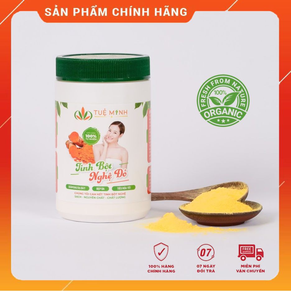 1kg Tinh bột nghệ đỏ nguyên chất Tuệ Minh cam kết chuẩn chính hãng 2 hộp 0.5kg | BigBuy360 - bigbuy360.vn