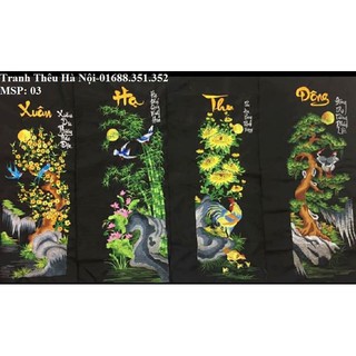 Tranh thêu vi tính chưa khung TQ.02-36x90x4cm