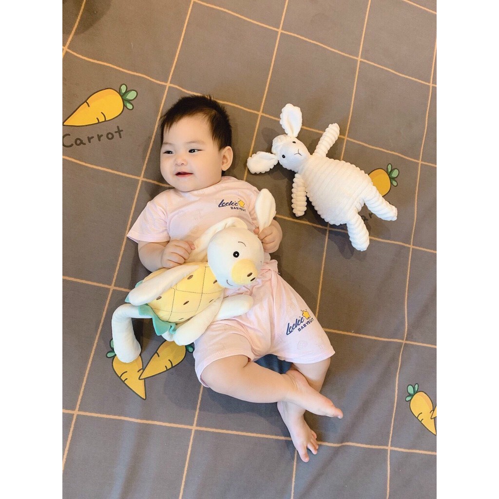 Bộ Quần áo cộc tay thông hơi hươu mềm mịn thoáng mát cho bé