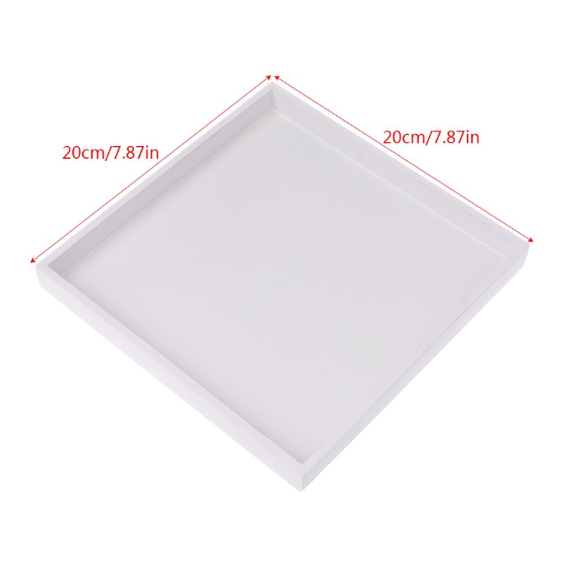 Khay đựng đồ ăn bằng gỗ màu trắng hiện đại