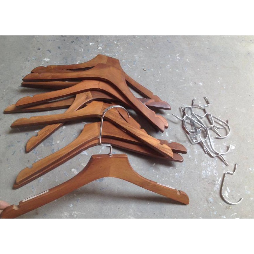Móc Gỗ Nữ Đầu Vuông 60 Chiếc GIÁ SỈ
