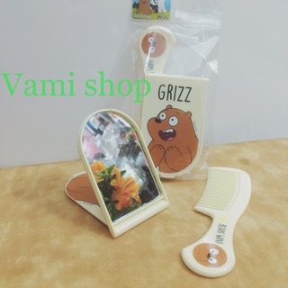 Bộ Lược Gương nhựa Moshi Moshi