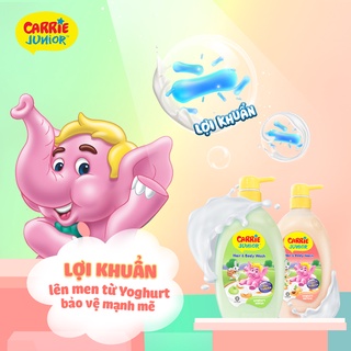 Combo 2 chai sữa tắm carrie junior yoghurt hương melon + hương mơ tây - ảnh sản phẩm 5