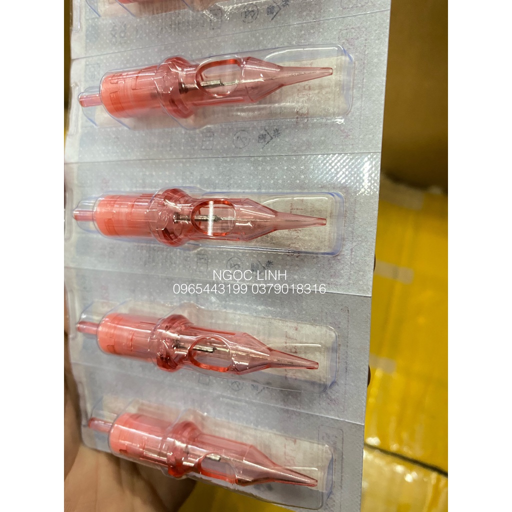 Kim phun xăm KWADRON PMU , Kim xăm đạn máy pen (Hộp 20 Cây)