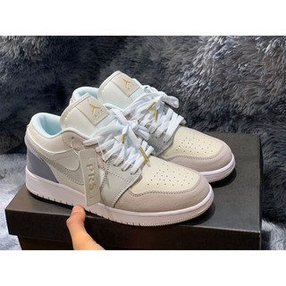 Giày Thể Thao Jodan 1 xám xanh paris, Giày Sneaker JD1 màu xám nam nữ Tặng FULL BOX BILL dễ phối đồ