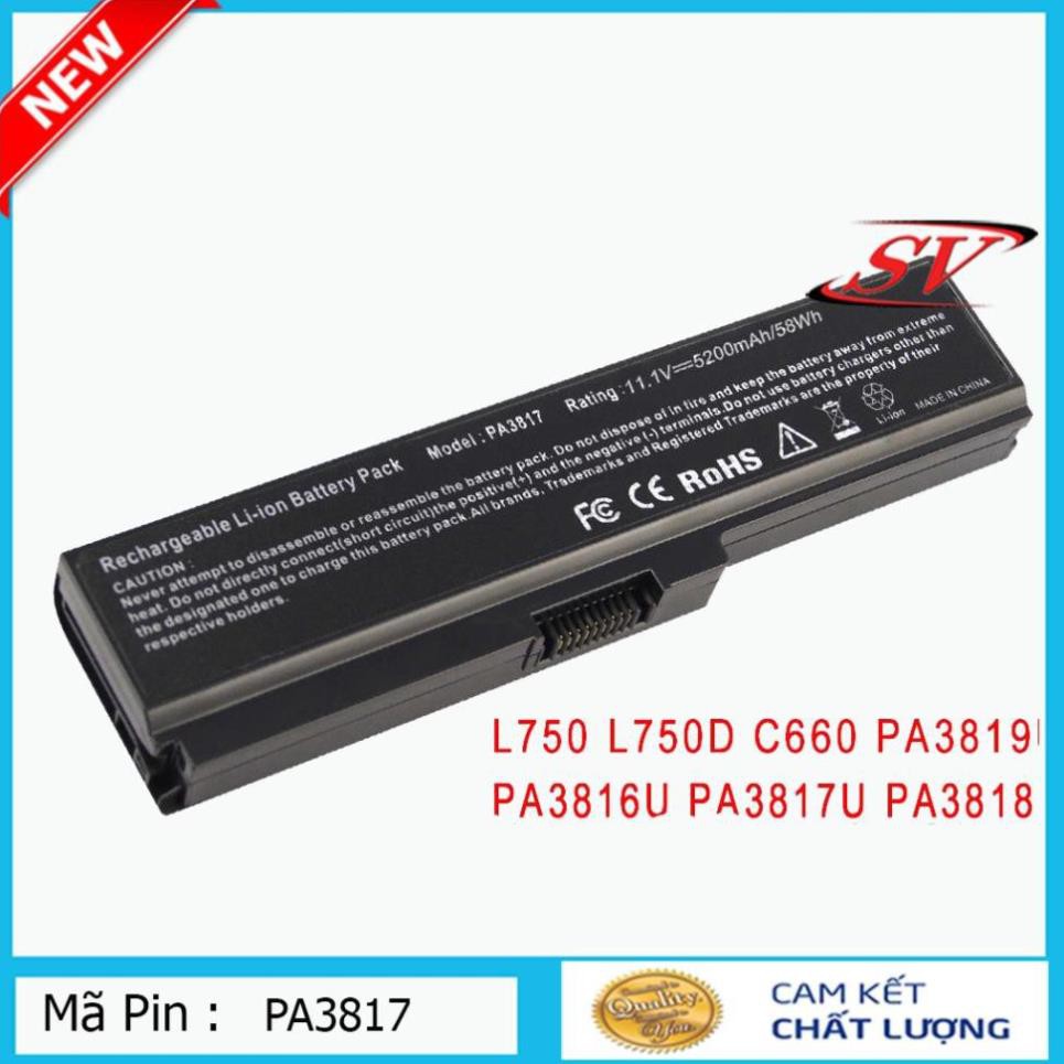 Pin Laptop Toshiba 3817 C640 L510 3634 3817 L645 L655 L730 A665 C655 C640D C650D C655D C660D L515 L600 sac.laptop p32