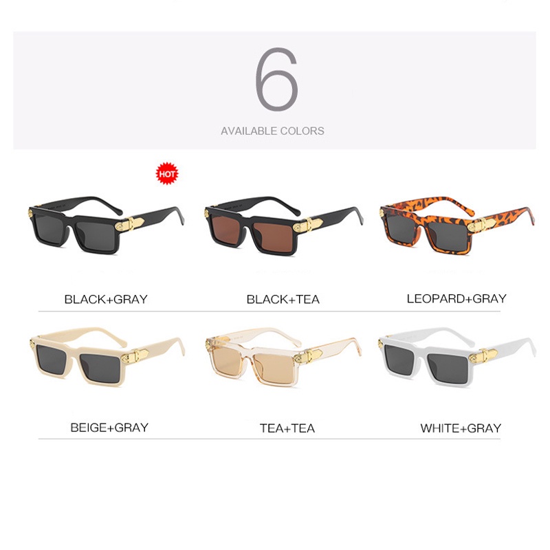 Kính Mát Gọng Vuông Thiết Kế Đơn Giản Thời Trang Theo Phong Cách Phương Tây Cho Nữ