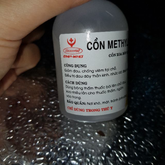 1 lọ 50ml cồn xoa bóp methysalysilat cho vật nuôi bị khớp