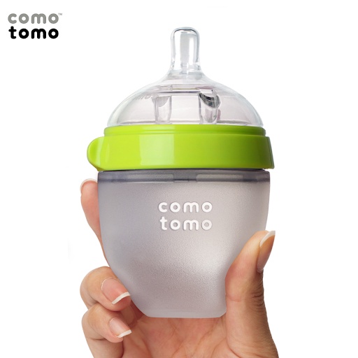 Bình Sữa Comotomo 150ml/250ml 👨‍👩‍👦‍👦Núm Silicon Siêu Mềm💖TẶNG KÈM TAY CẦM CÁNH TIÊN