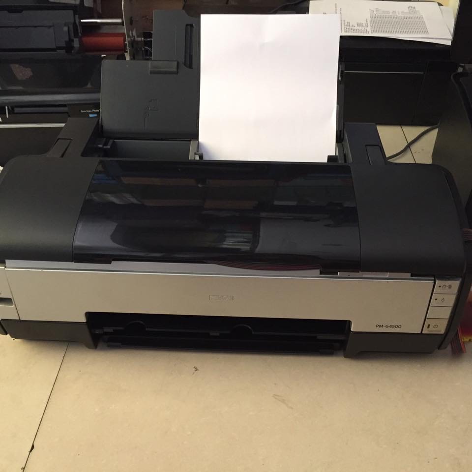 Thanh lí nhanh máy in màu A3 Epson G4500 cũ giá rẻ tặng ngay bộ mực 6 màu trị giá 210k