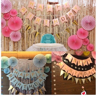 Hoa Giấy Hình Quạt(  Patty fan)Trang Trí Sinh Nhật