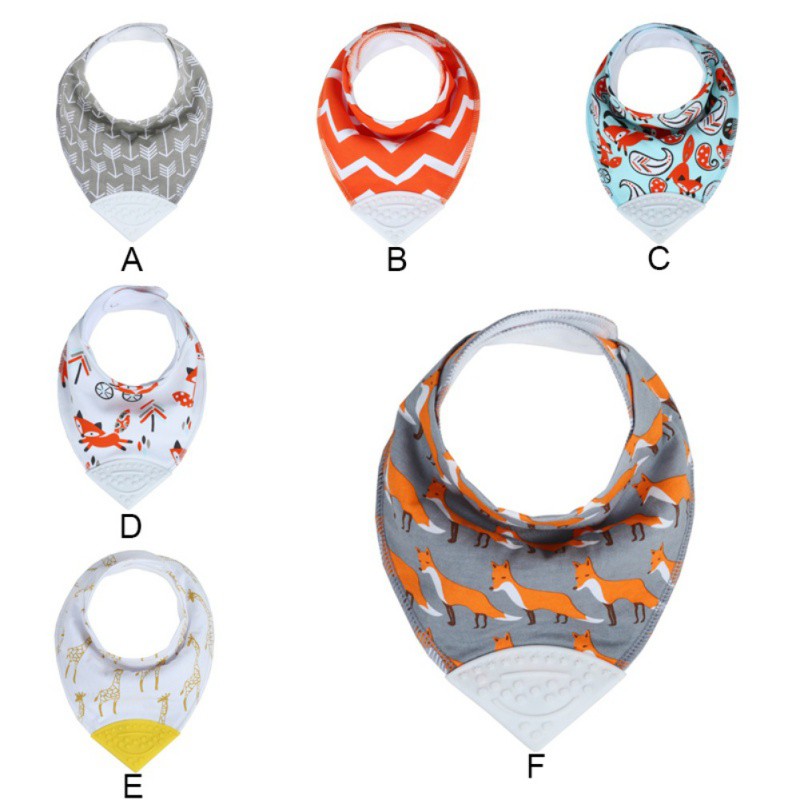 Yếm đeo cổ in hình dễ thương cho em bé