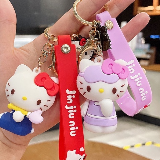 [Mã LIFEBOOK2 giảm 10% đơn 0Đ] Móc Chìa Khóa Cặp Đôi Hello Kitty Xinh Xắn,Chất Liệu PVC Cao Cấp