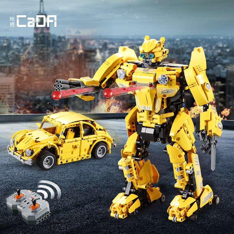 Đồ chơi lắp ráp lego Robot biến hình: B127-Bumblebee, Yellow Beetle 𝗢𝗻𝗴 𝗕𝗮̆́𝗽 𝗖𝗮̀𝘆 𝗕𝘂𝗺𝗯𝗹𝗲𝗯𝗲𝗲 Cada C51029