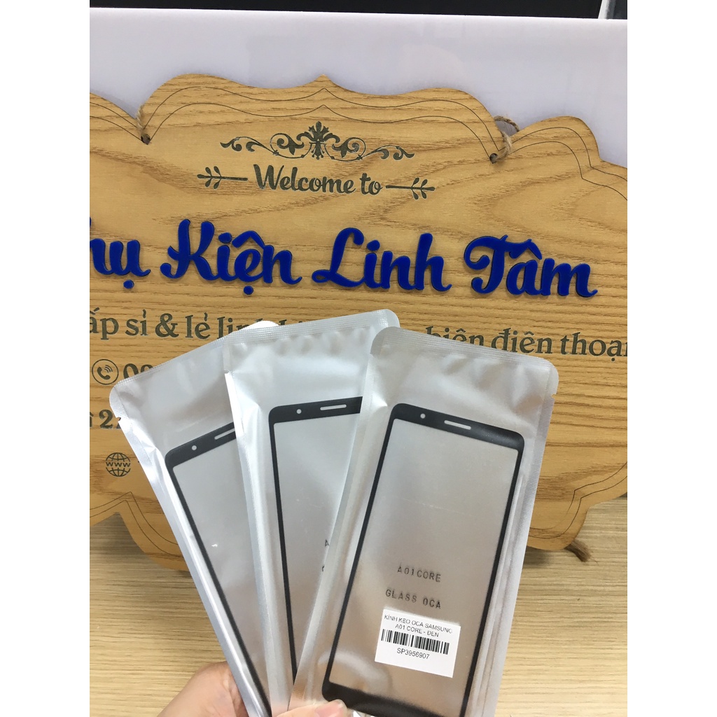 Kính liền keo Oca Samsung A01 Core - Giá rẻ