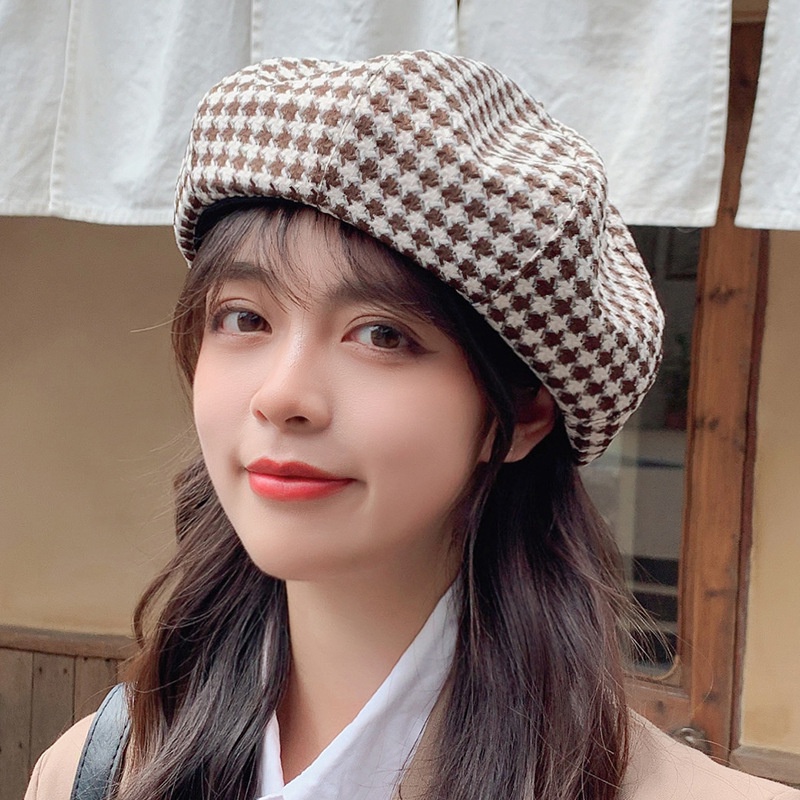 Mũ nồi họa sĩ thời trang thu đông phong cách Hàn Quốc cho bé