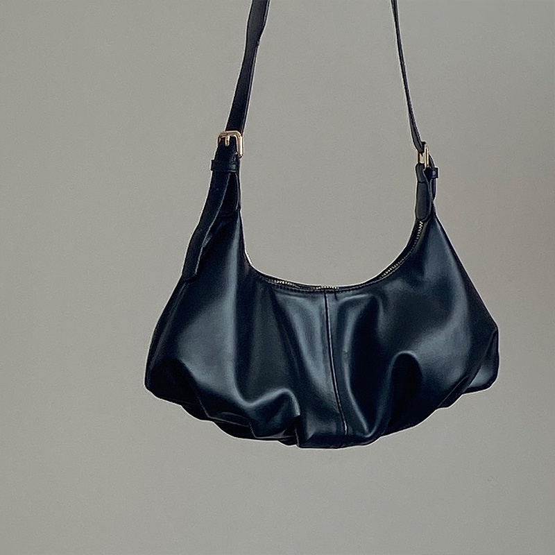 Túi đeo chéo vai mềm đơn giản phong cách retro cho nữ