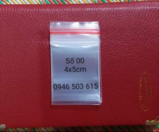 100g túi zip  miết mép đủ size từ 4x5cm đến 35x45 cm