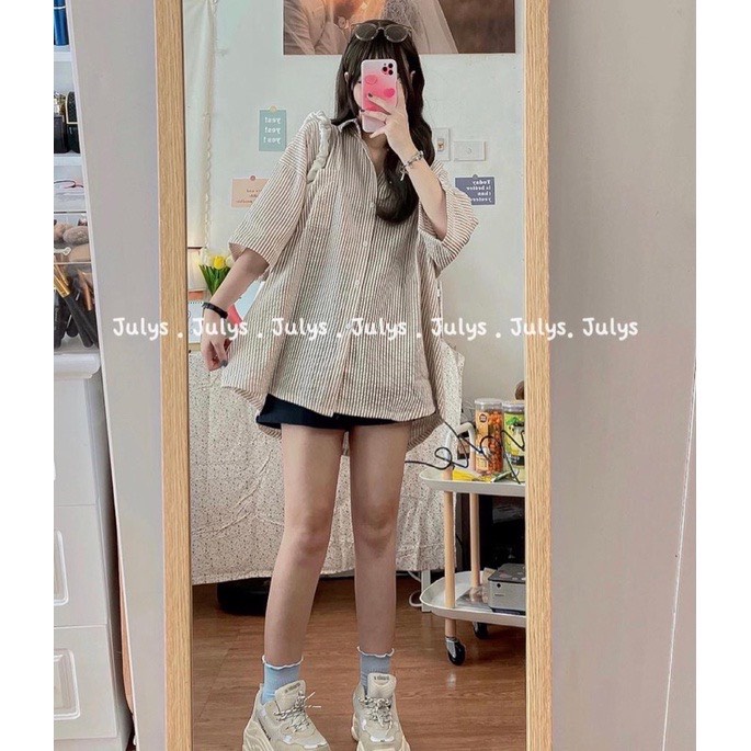 Áo Sơ Mi Form Rộng Nữ Xinh chất đẹp
