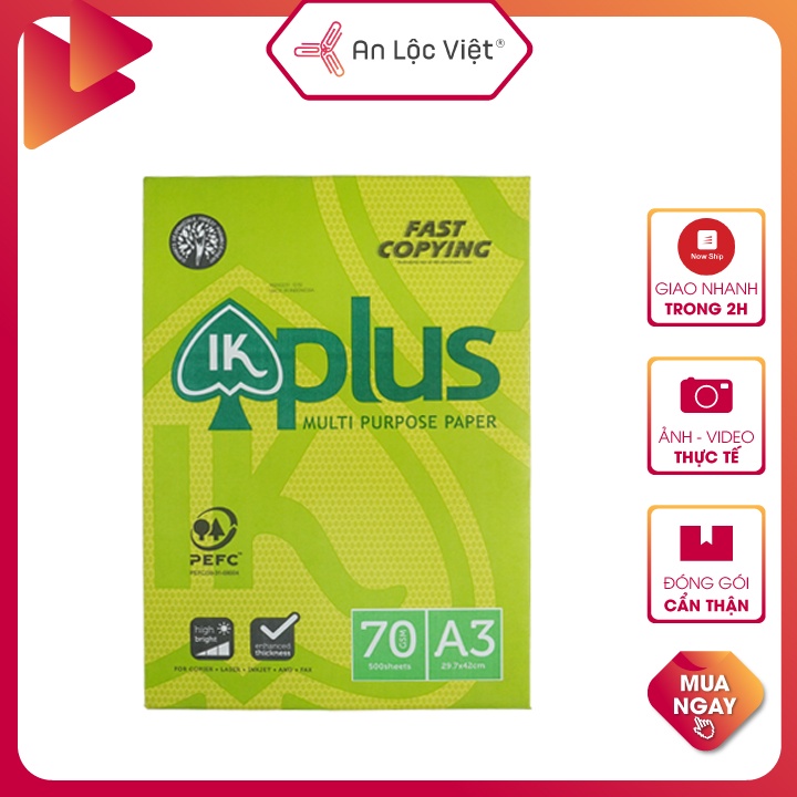 Giấy A3 IK Plus 70 gsm