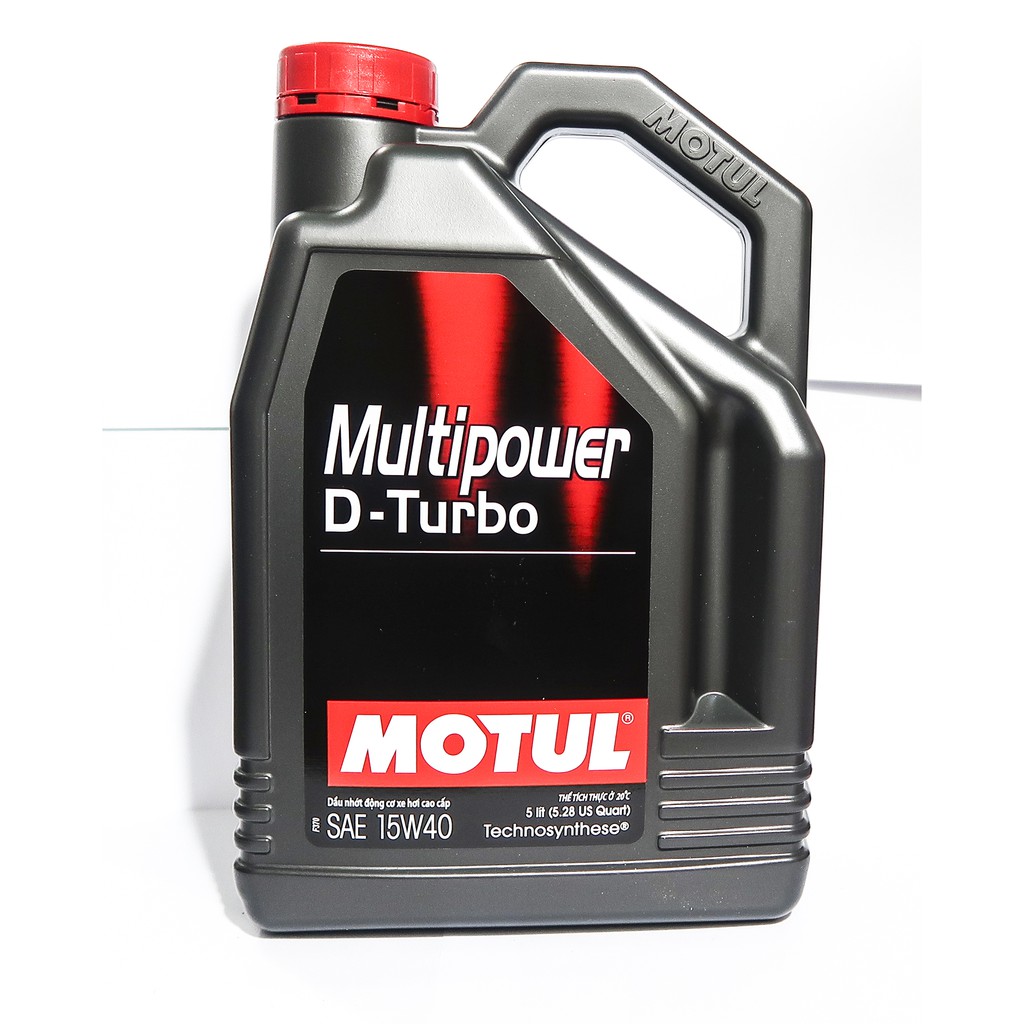 Nhớt Motul MultiPower D-Turbo 15W40 (nhớt cao cấp cho xe hơi máy dầu, 5 lít)