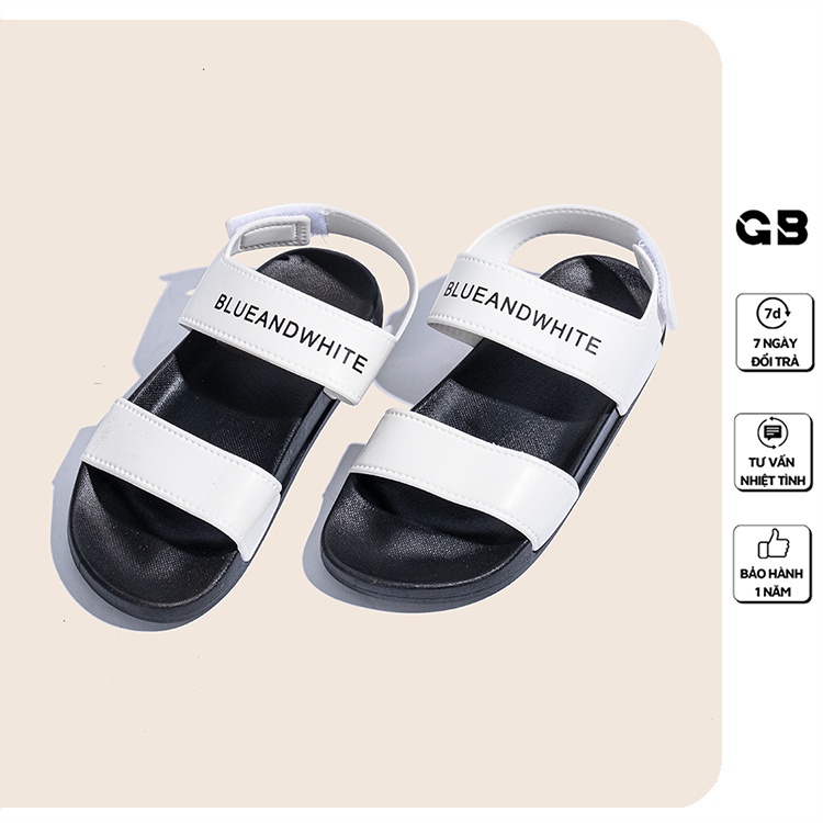 Giày Sandal nữ giayBOM quai ngang khóa dán đế cao 3 cm S01 - Hàng nhập khẩu