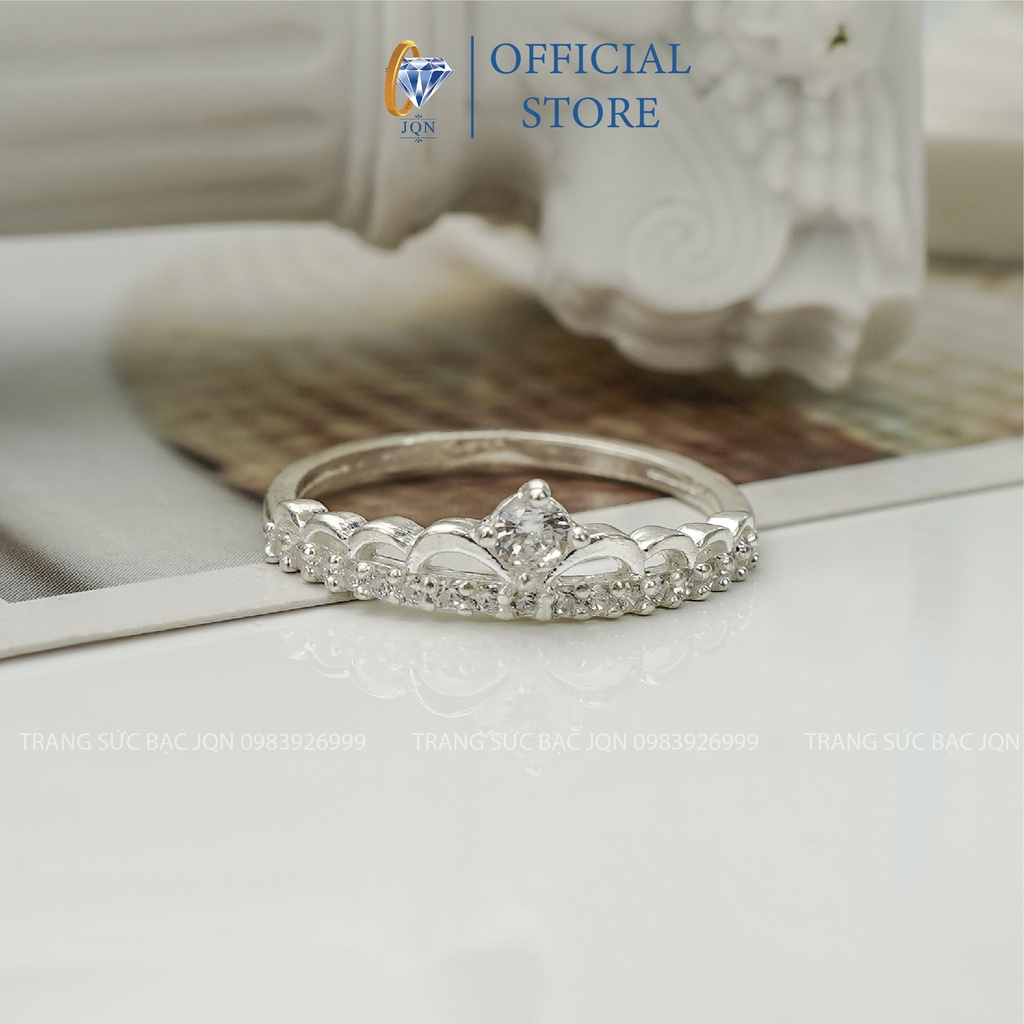 Nhẫn Bạc Nữ JQN Nhẫn Vương Miện Nhỏ N49