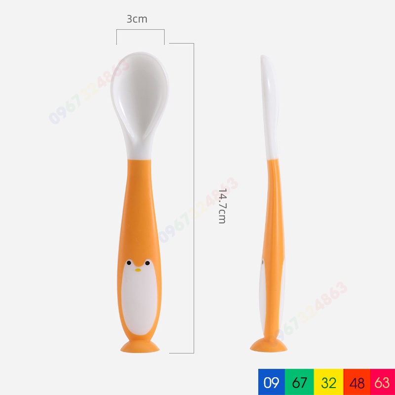 Thìa Ăn Dặm UỐN DẺO CHIM CÁNH CỤT Cho Bé Yêu