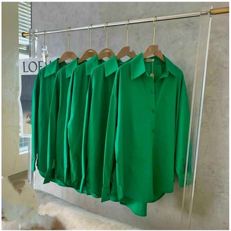 Áo sơ mi nữ tay dài nhiều màu chất vải Kate FreeSize | BigBuy360 - bigbuy360.vn