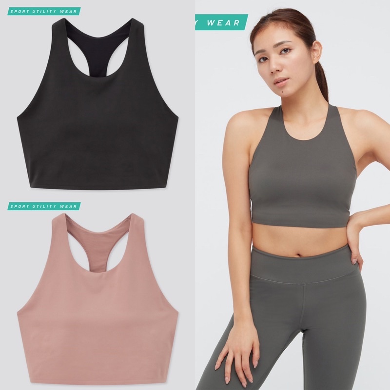 Áo tập thể thao nữ liền cup ngực Bra - feel của UNIQLO