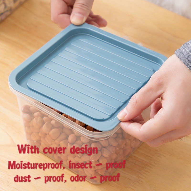 Hộp nhựa bảo quản tươi thực phẩm đa dụng có nắp đậy tiện dụng