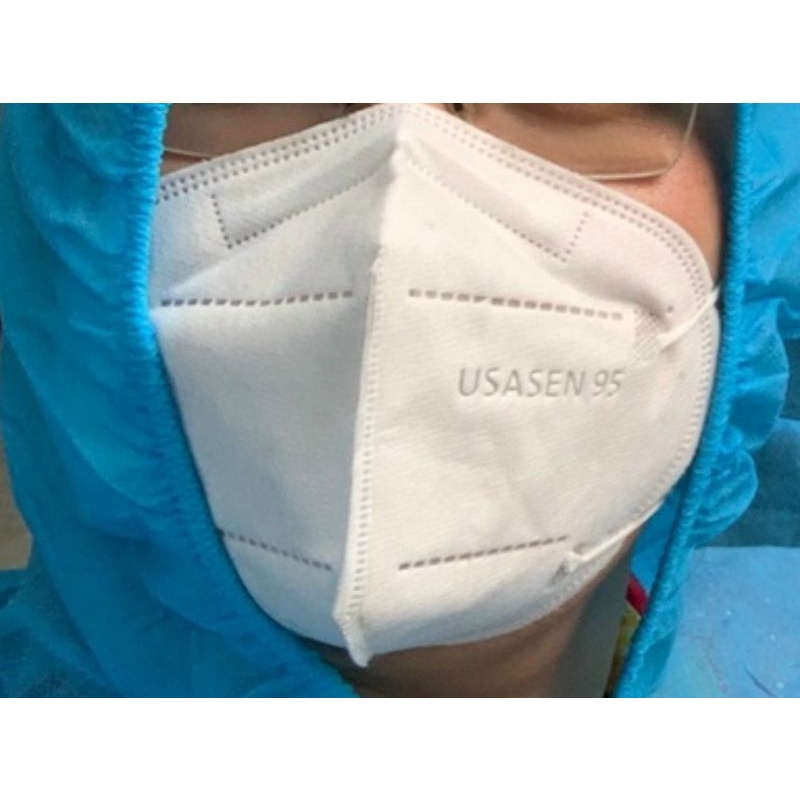 10 cái - Khẩu trang y tế USASEN 95 - màu  xanh,  trắng, đen,  xám