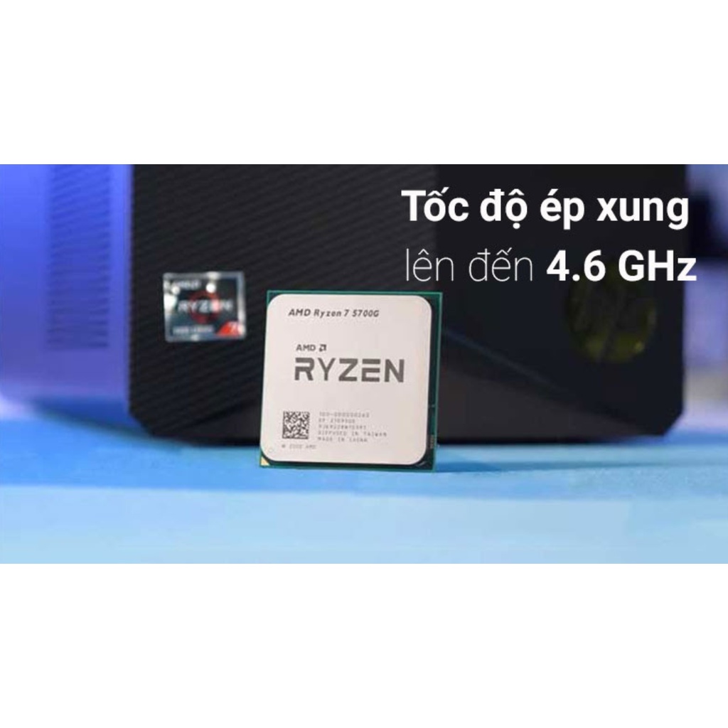 CPU AMD Ryzen 7 5700G (8C/16T, 3.8 GHz - 4.6 GHz, 4MB) - AM4 | BigBuy360 - bigbuy360.vn