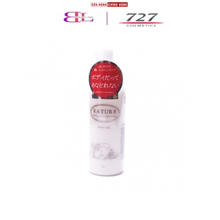 Sữa dưỡng thể,body lotion cấp ẩm cho da, dưỡng da căng bóng nhập khẩu Nhật Vinacosmetics Rature Body Milk 300ml