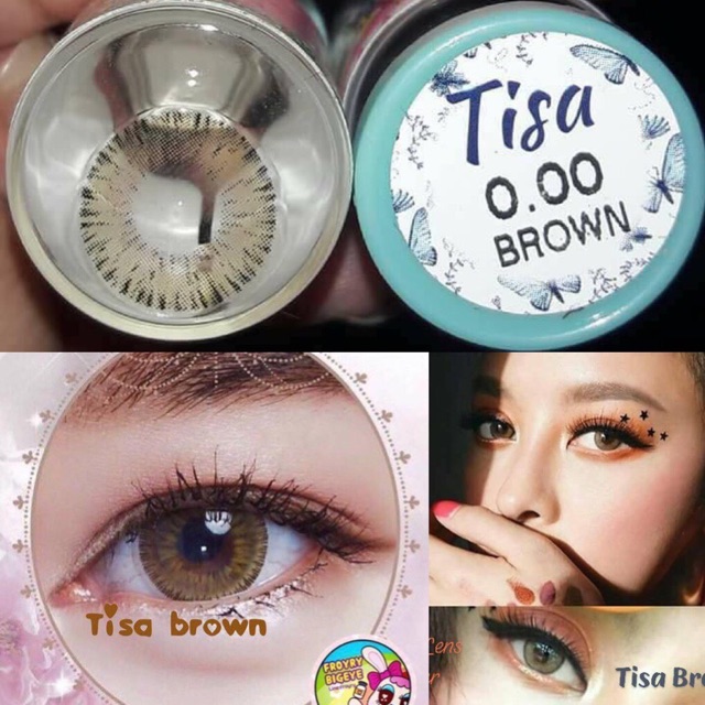 Kính áp tròng thái lan- các mẫu nâu tây sáng