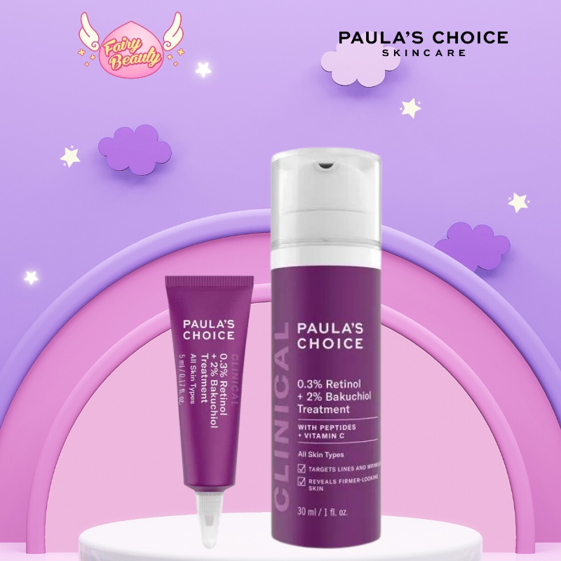 [PAULA'S CHOICE] Lotion Chống Lão Hóa Và Ngừa Mụn Mờ Thâm Chứa 0.3% Retinol + 2% Bakuchiol Treatment 30ml (Mã 8015)