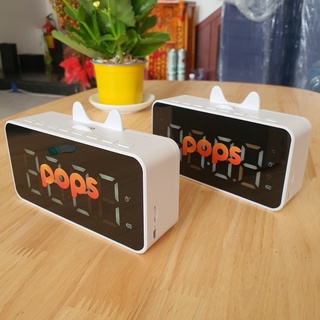 [CHÍNH HÃNG HOCO-Thanh Lý] Loa Bluetooth Mini V5.0 Hoco HK7 có khe gắn thẻ nhớ MicroSD Tối Đa 32GB kiêm đồng hồ báo thức