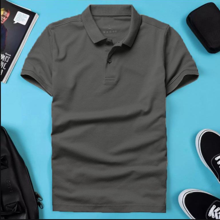 Fashion Áo Polo Nam Trơn Văn Phòng Trẻ Trung In Họa TIết Chữ  Zenkocs3 MEN TOP 241 V4