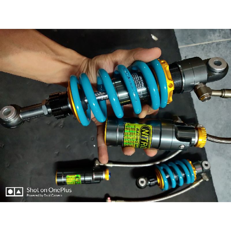 Phuộc Nitron Lông đền vàng bình dầu 205mm 210mm 230mm 285mm gắn Exciter 2010 ex135 ex150 ex 155 Winner x v1 Raider Fi