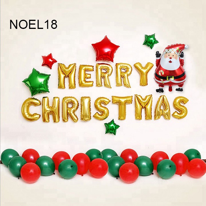 Sét Phụ Kiện Trang Trí Chủ Đề Noel Giáng Sinh Christmas