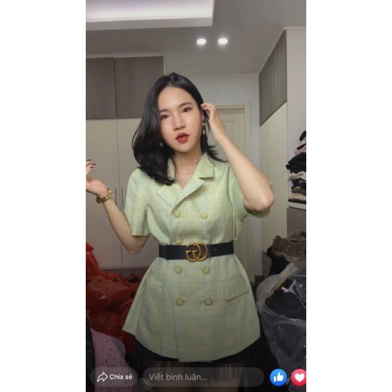 Đai váy xinh mặt vàng óng sang chảnh xịn xò