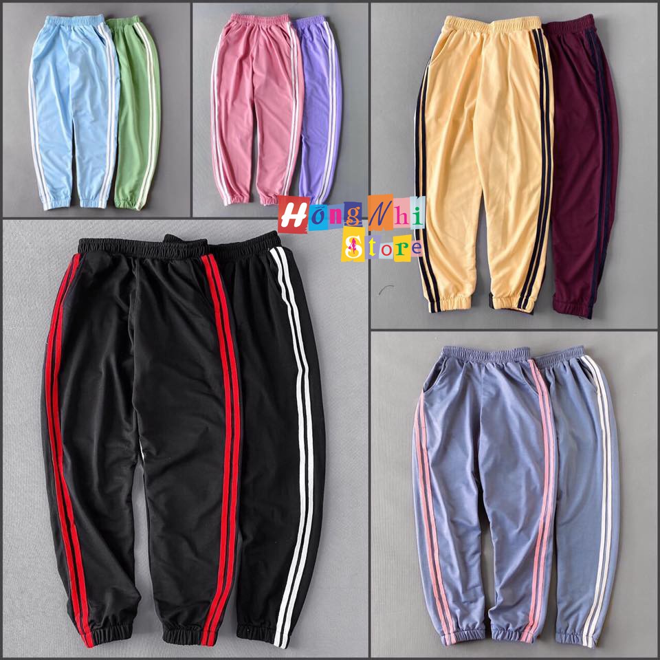 Quần Jogger Line Ulzzang Unisex Jogger Vàng 2 Sọc Đen Dáng Rộng - MM