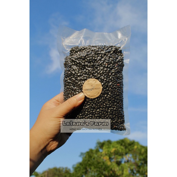 500Gr Đậu Đen Xanh Lòng Hữu Cơ Thuần Chủng - Không biến đổi Gen - Lalana's Farm Nông Sản Sạch Tây Nguyên
